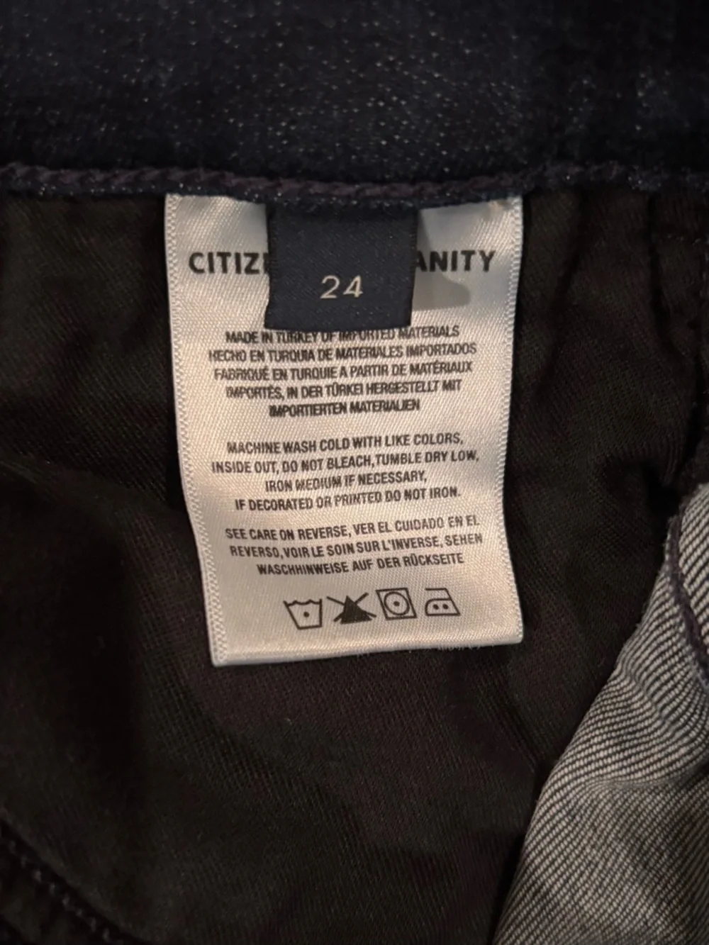 Citizens of Humanity Rocket Jeans Women’s 24 Dark Wash High Rise Skinny Stretch